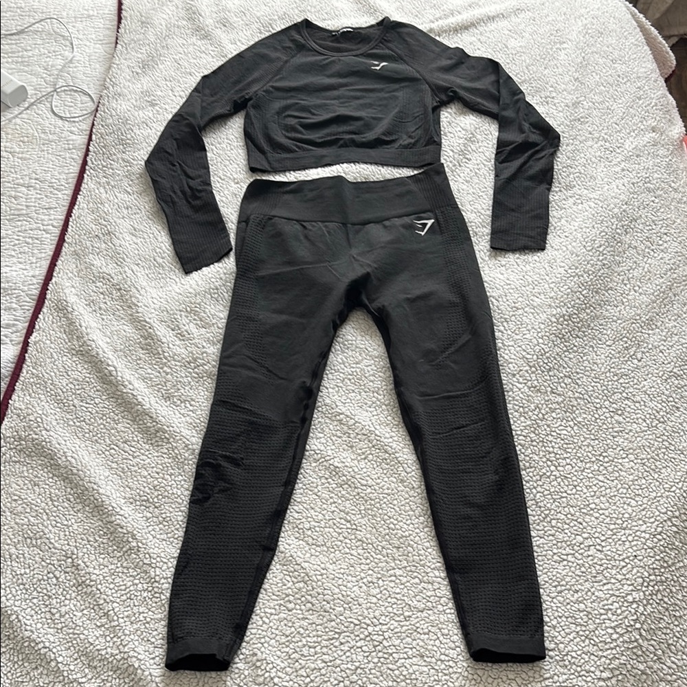 Gymshark Charcoal Activewear Set